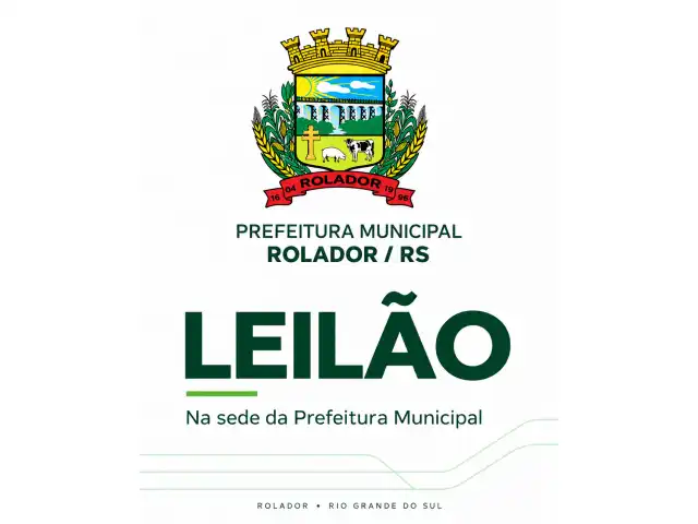 Leilão Prefeitura Rolador/RS