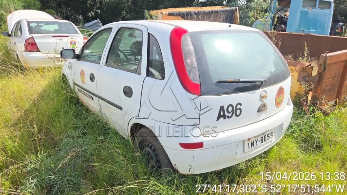 LOTE 008 - VEÍCULO A-96 CORSA HATCH MAXX, PLACA
INY8055, PATRIMÔNIO 56315