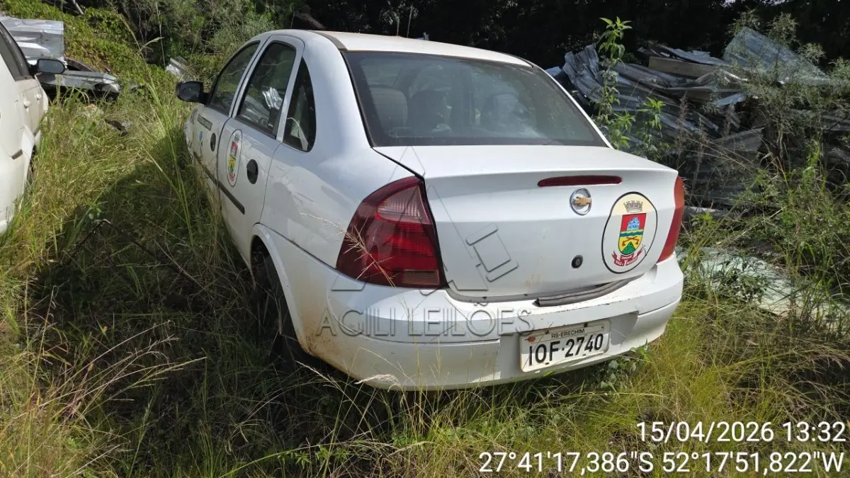 LOTE 007 - VEÍCULO	 A-102	 	CORSA 	SEDAN	 	MAXX,
PATRIMÔNIO 56721, PLACA IOF2740