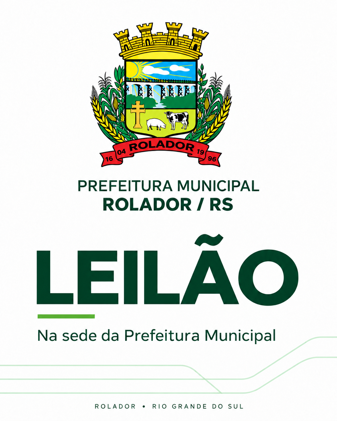 Leilão Prefeitura Rolador/RS